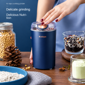 Multi Functional Electric Grinder Machine | Coffee Bean Spice Nut Grain Grinder | 304 Stainless Steel Blade Kitchen Powder Making Machine with One Touch Control
