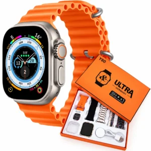 Y80 Ultra Smartwatch Flip Design Bluetooth 5.0 Watch with Call Function, Heart Rate Monitor, Blood Oxygen Monitor, Blood Pressure Tracking, Multiple Sports Modes, Wireless Charger