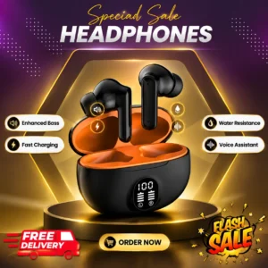 S510 TWS Wireless Bluetooth Earbuds 5.3 LED Display, Touch Control, Stereo Sound, Long Battery, Noise Reduction Headphones for Android & iPhone